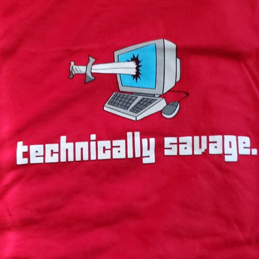 Men's size M T-Shirt Technically Savage